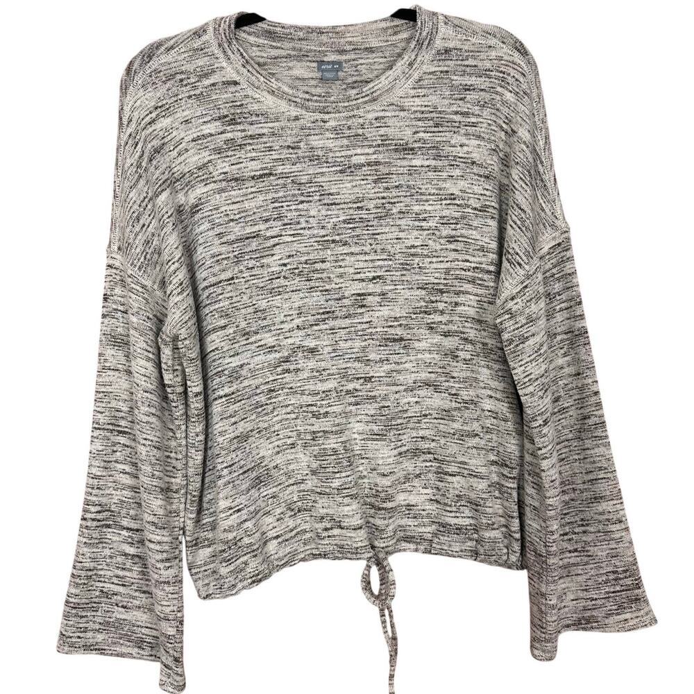 Aerie Wide Sleeve Top Brown Tan Heather Womens Size Medium